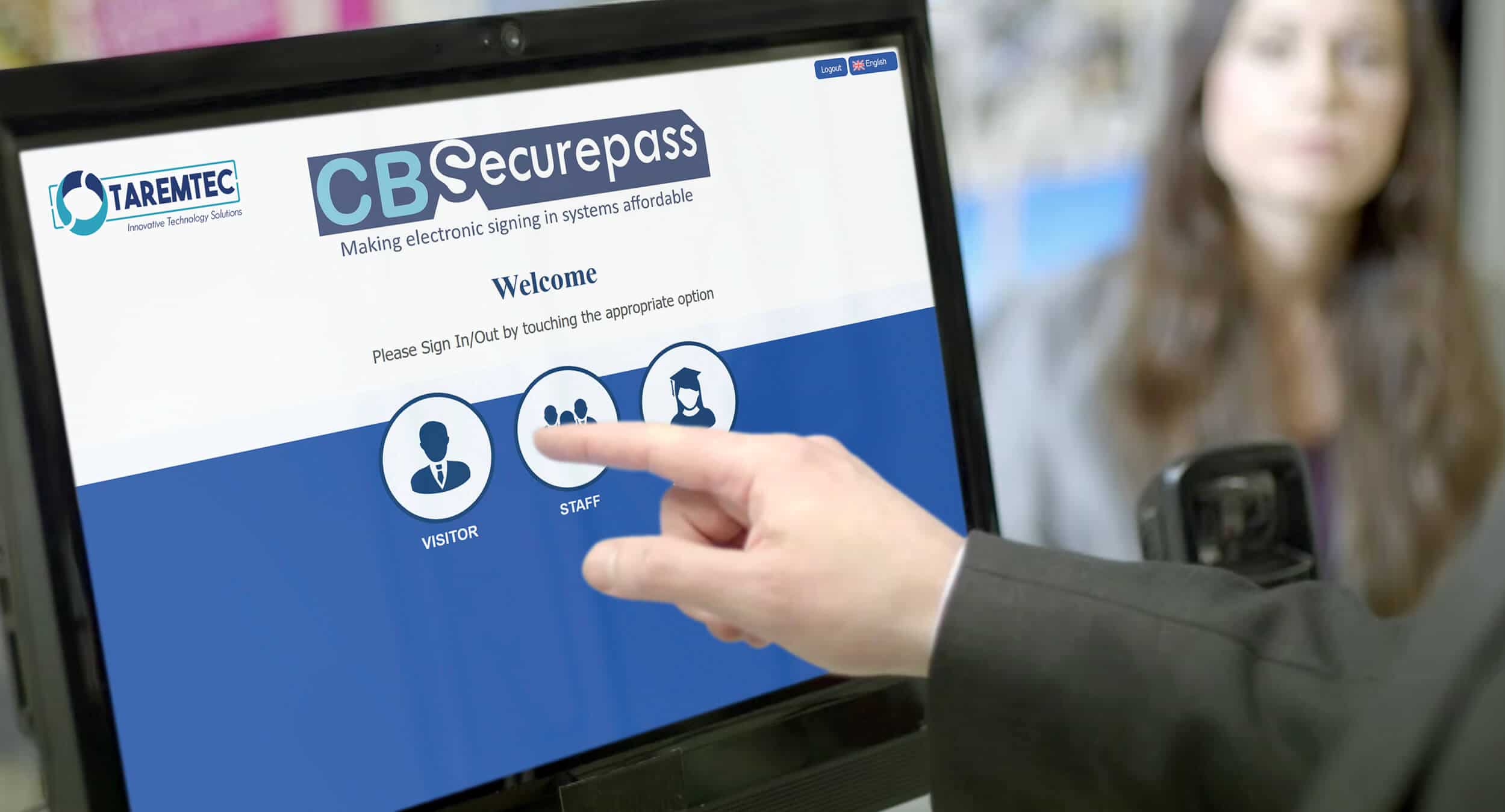 CBSecurepass - visitor signing in